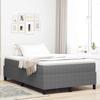 Platform Bed Frame Light Grey 120 x 190 cm Corduroy Fabric