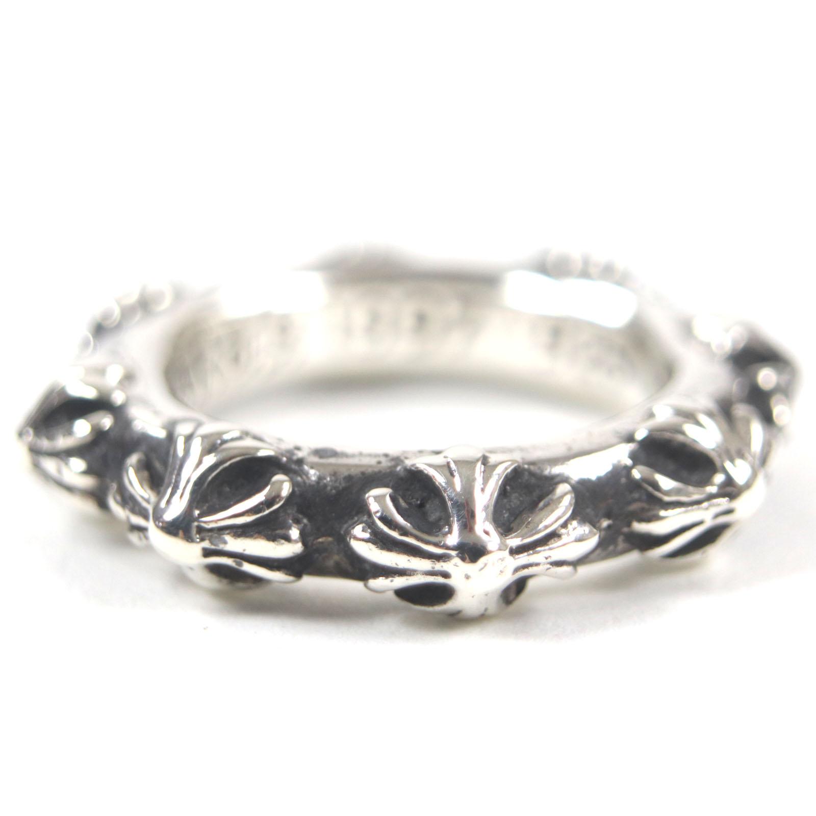 

Great CHROME HEARTS Ring Cross band ring Silver 925 mens Used