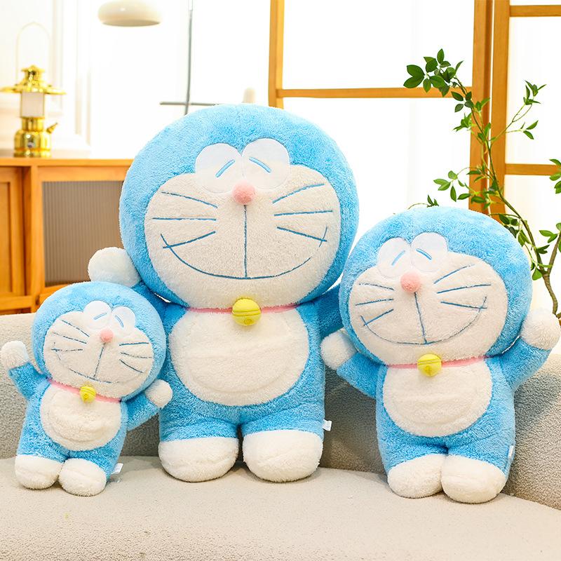 60Cm Cartoon Doraemon Anime Plush Toy Kawaii Cat Soft Stuffed Plushies Doll Big Size Sleeping Throw Pillow Girls Birthday Gift