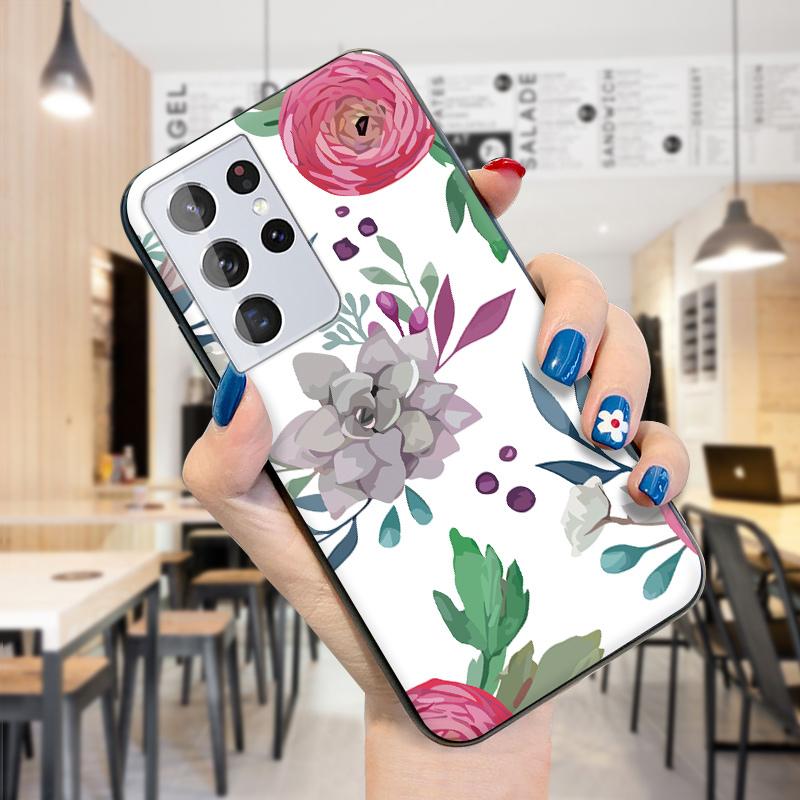 

Красивые акварельные цветы Мягкий силиконовый чехол для телефона из ТПУ Redmi Note 13 Pro 4G