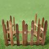 120cm Mini Fence Barrier DIY Miniature Fairy Garden Fence Wooden Craft Figurine Ornament Dollhouse Decoration Accessory