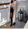 Women's Slimming Woolen High-Waist Gray Shorts - Korean Style Winter 2024 Hip-Wrapping Booty Base Layer