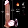 Realistic Skin Penis Thrusting Dildo Realistic Remote Vibrator Penis with Suction Cup Artificial Rubber Cock Sex Toy for Women