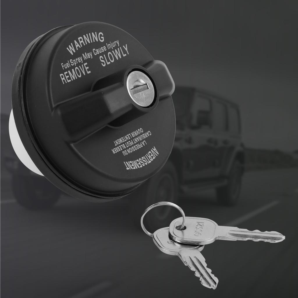 Bouchon de réservoir de carburant verrouillable avec clé pour Jeep Wrangler Cherokee Grand Cheroke Dodge Challenger Ram 05278655AB