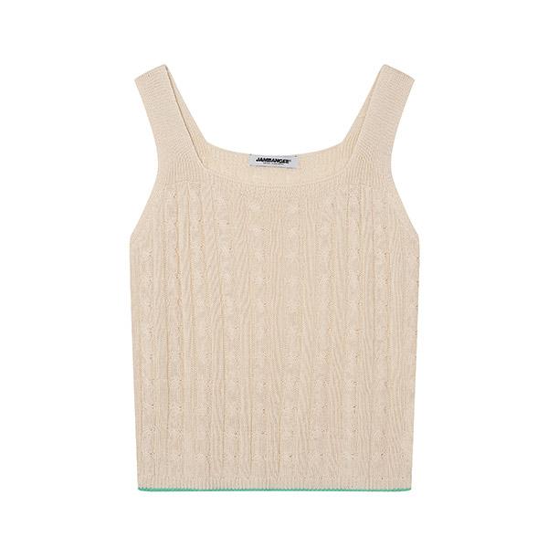 JAMBANGEE Women'S Cable Sleeveless Knit Bn2Wsw169-Be
