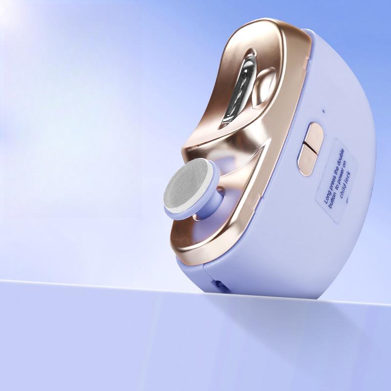 

1 шт. Электрическая машинка для стрижки ногтей 2-в-1, перезаряжаемая, автоматическая машинка для стрижки ногтей, бытовая, детская, портативная, детская шлифовальная машинка для ногтей фиолетовый