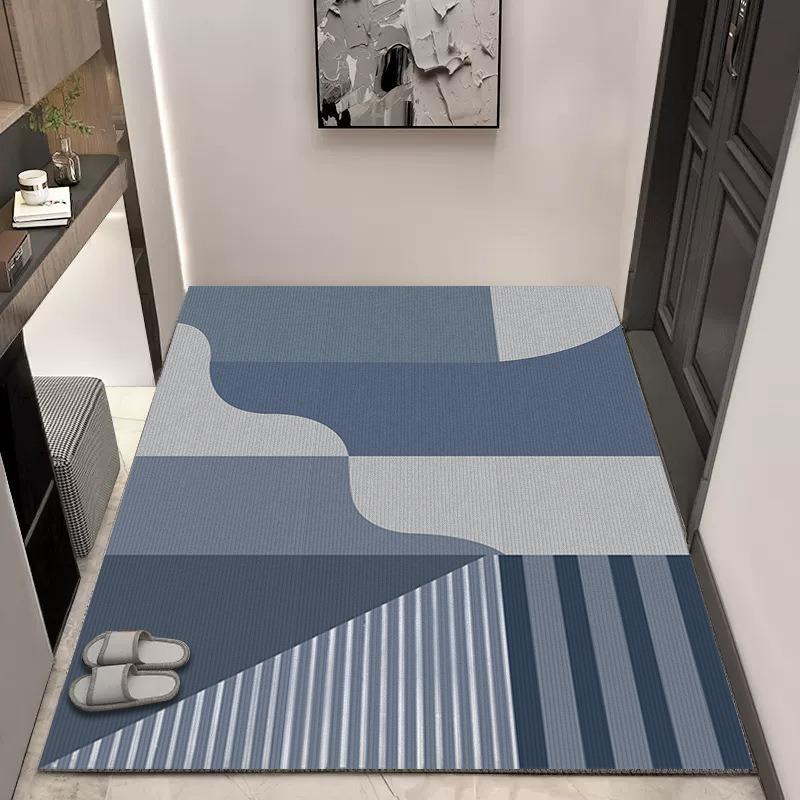 Nordischer Luxusdruck Großer Teppich Design Rutschfester Teppich für Wohnzimmer Schlafzimmer Weiche Bodenmatte Heimdekoration Klassisch Schön