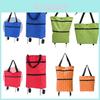 Foldable Oxford Cloth Shopping Cart Stylish Home Supermarket Trolley Bag Portable And Convenient For Outdoor Use Wholesale From Manufacturer