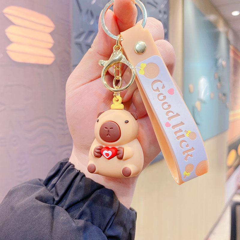 Capybara Kapibara Serie Puppe Schlüsselanhänger Schultaschenanhänger Student Kleines Geschenk Anhänger