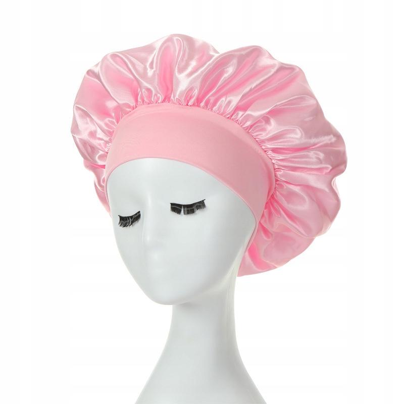 Hair Drying Cap Towel For Overnight After Bathing Pink