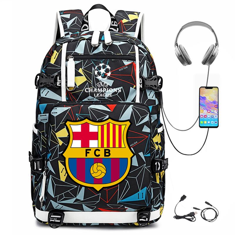 Casual Schoolbag, Simple Outdoor Usb Interface, Large-Capacity Travel Bag, Load Reduction Trend Backpack