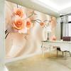 Flowers Photo Wallpapers Floral Rose Mural For Tv Sofa Backdrop Living Room Bedroom Wall Murals Home Decor