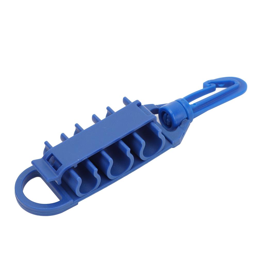 Scuba Schlauchhalter mit drehbarem Karabiner D-Ring Verriegelnder Scuba Schlauchhalter für 9/16 Zoll 12 Zoll Schlauch