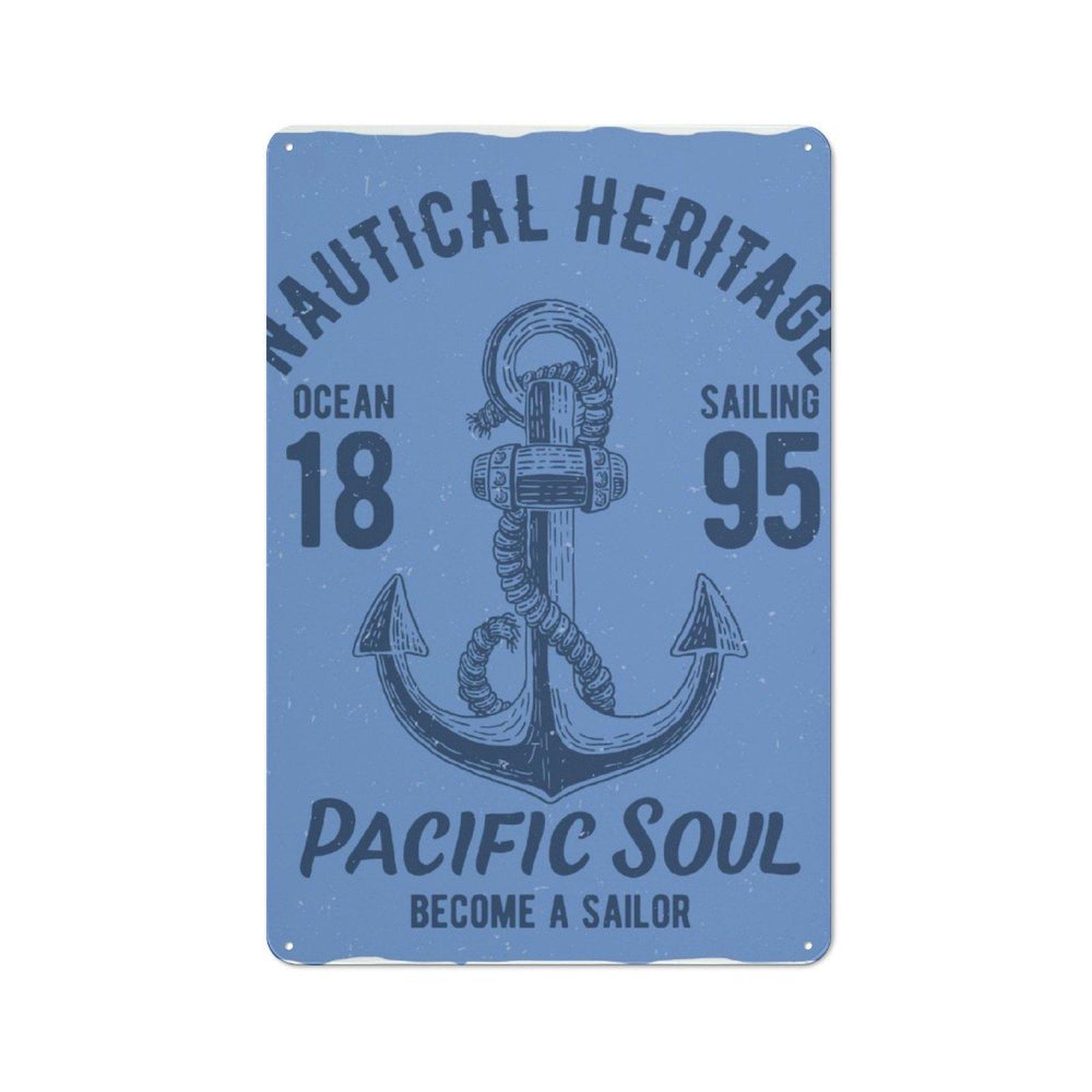 

1 Pack Distressed Retro Tin Sign with Worn Rust Effect for Atmosphere Decoration, 20x30cm or 30x40cm Size Available 20*30CM