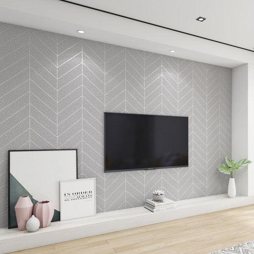 Luxury Suede Texture 3D Wallpaper 1.2mm Non-Woven Geometric Wall Cover, Modern Home Decor, Renovation Wall Paper Roll 0.53x9.5m
