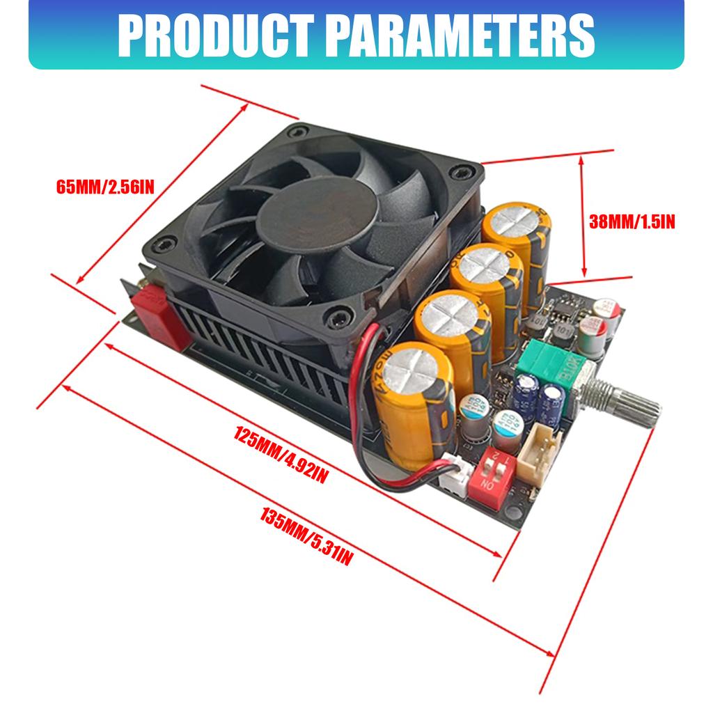 ZK-3002 600W Single Channel Digital Sound Amplifiers Board With Advanced Thermals Protections Technology