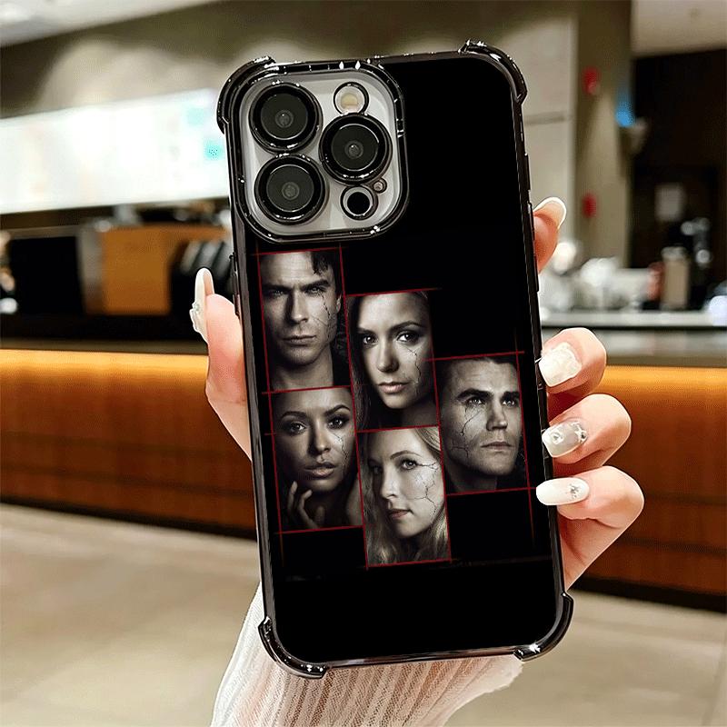 The Vampire Diaries Soft Phone Case For iPhone 15 16 17 Air 14 Pro Max 16E Plus 13 12 Mini Plating Anti-Fall Fundas