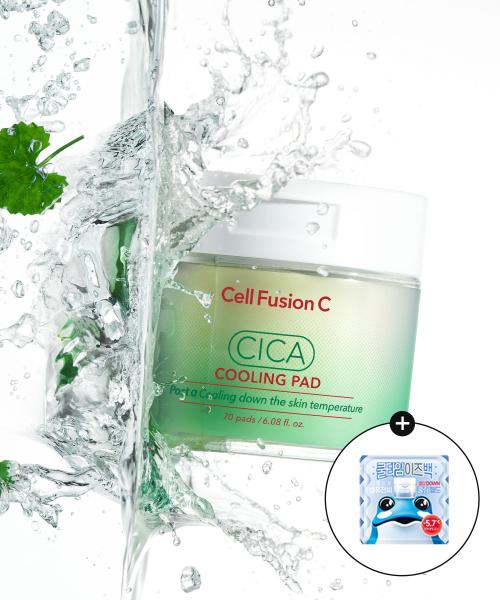 Cell Fusion C Post Alpha Cica Cooling Pad 70ea + [Gift] Jinro Cooling Pad 2ea FREE
