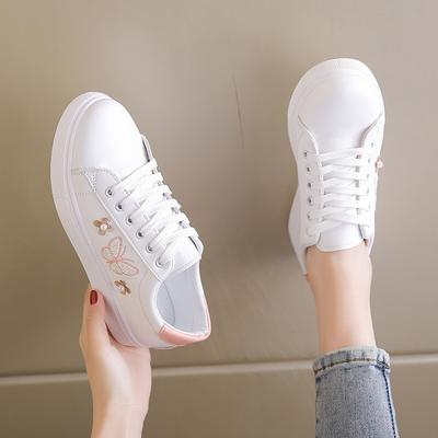 Spring and Summer New Embroidered Autumn Board Shoes Little White Shoes Women's Trendy Shoes Casual Sports Flat Shoes Lazy Shoes Women