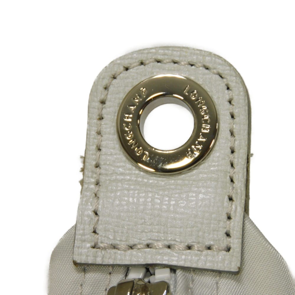 Gebrauchte Le Pliage Neo S (12768) L1512578023 7922 Logo Geprägte 2-Wege Schultertasche Schlauch Nylon Hellgrau Damen aus Japan