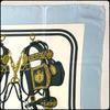 [USED]Hermes Carre 90 BRIDES de GALA Silk Light Blue Scarf,