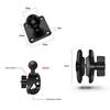 Tough-Claw Mount with Double Socket Arm and Round AMPS Base Adapter for 1 Inch Motorcycle Mount Gadgets Extension Arm