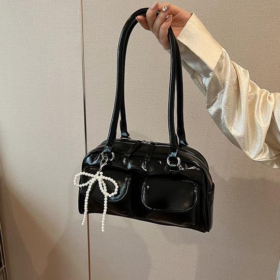 Women Hobo Bag Shoulder Bag with Top Handle Faux Leather Retro Handbag Shoulder Purse for Daily Use Commuting Travel Date