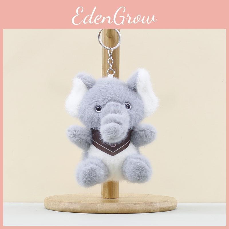 Plush Blue Elephant Toy With Pp Cotton Filling Soft Short Fur For Kids Idea Gift