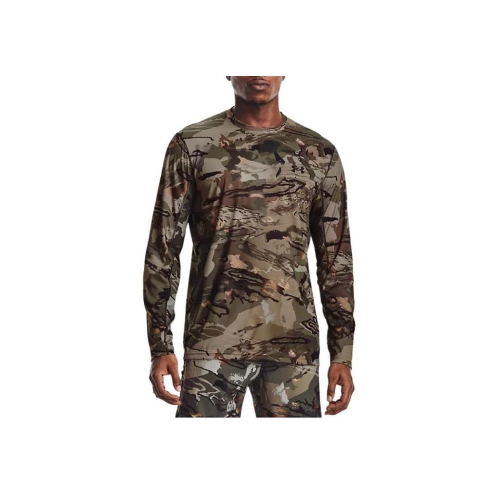 Under Armour Iso-Chill Brush Line Crew Neck Pullover Cool Short Sleeve T-Shirt Men Tops Camouflage Black 1361308-994