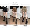 High-Waisted Corduroy Wool Pleated A-Line Skirt Pants for Women - Versatile Winter 2025 Fashion