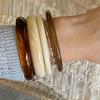 4pcs Set of Elegant Retro Bracelets - Fashionable and Simple Design, Women's Fashion Jewelry, Acrylic, No Plating or Inlaying, Suitable for Daily