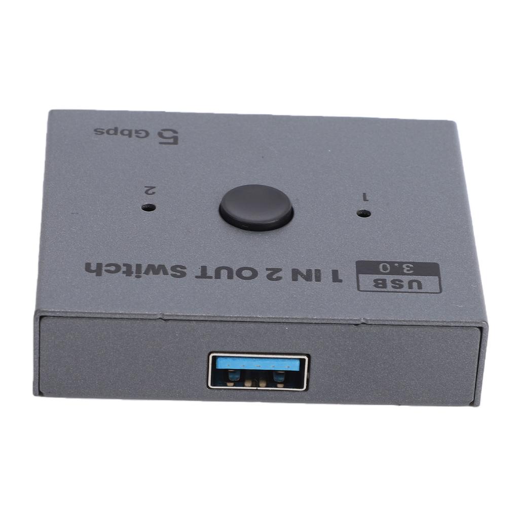 USB 3.0 Switcher Bidirectional 2 In 1 Out 1 In 2 Out 3 Port USB Switcher for Keyboard Printer Scanner