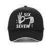 Six Seven 6 7 Mem Print Graphic Baseball Cap 6 7 Summer Trucker Hat For Men Women Sun Caps Breathable Adjustable Snapback Hats