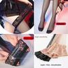 2026 Trendy Plus Size Thigh High Stockings Floral Lace Soft