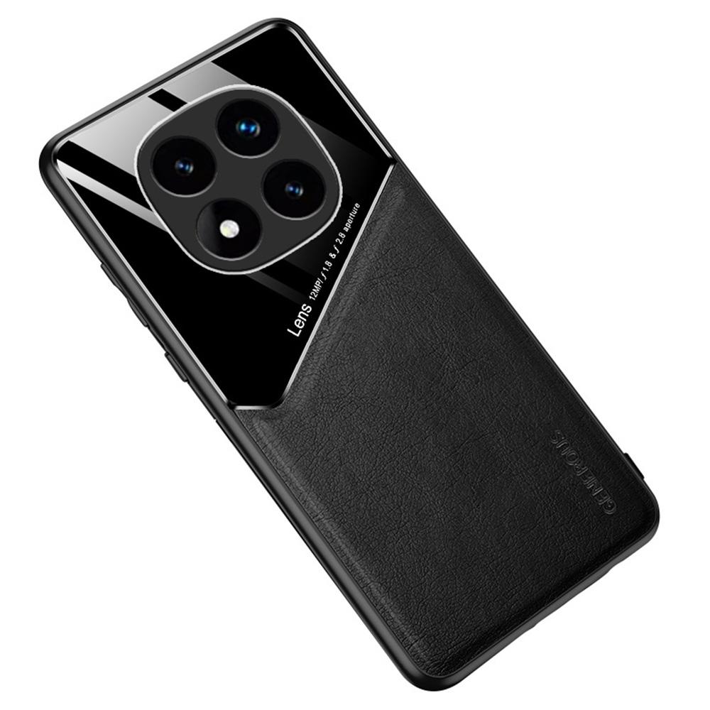 

Для Xiaomi Redmi Note 14 Pro 4G Чохол Шкіряне покриття PC+TPU Задня кришка телефону Black