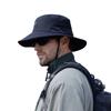 Chapéu de Pescador Respirável Masculino de Verão Chapéu de Viagem para Pesca ao Ar Livre Chapéu Balde Masculino para Escalada Proteção Solar UV à Prova de Sol para Homens