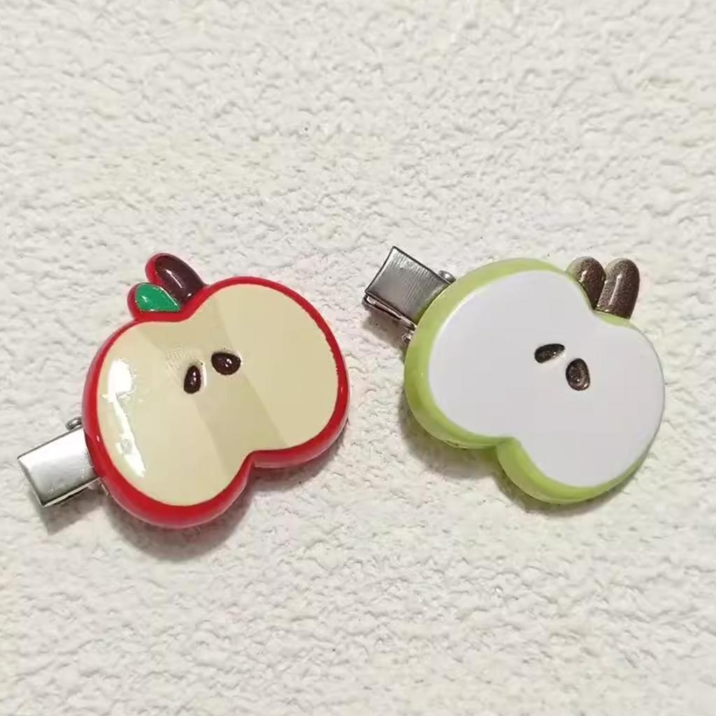 2pcs Fruit Hair Barrettes Styling Accessories Comfortable Wear HairClip for Girls Teens Everyday Wear All Matching