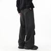 Unisex Retro Wide-Leg Sweatpants - Autumn/Winter Casual Streetwear