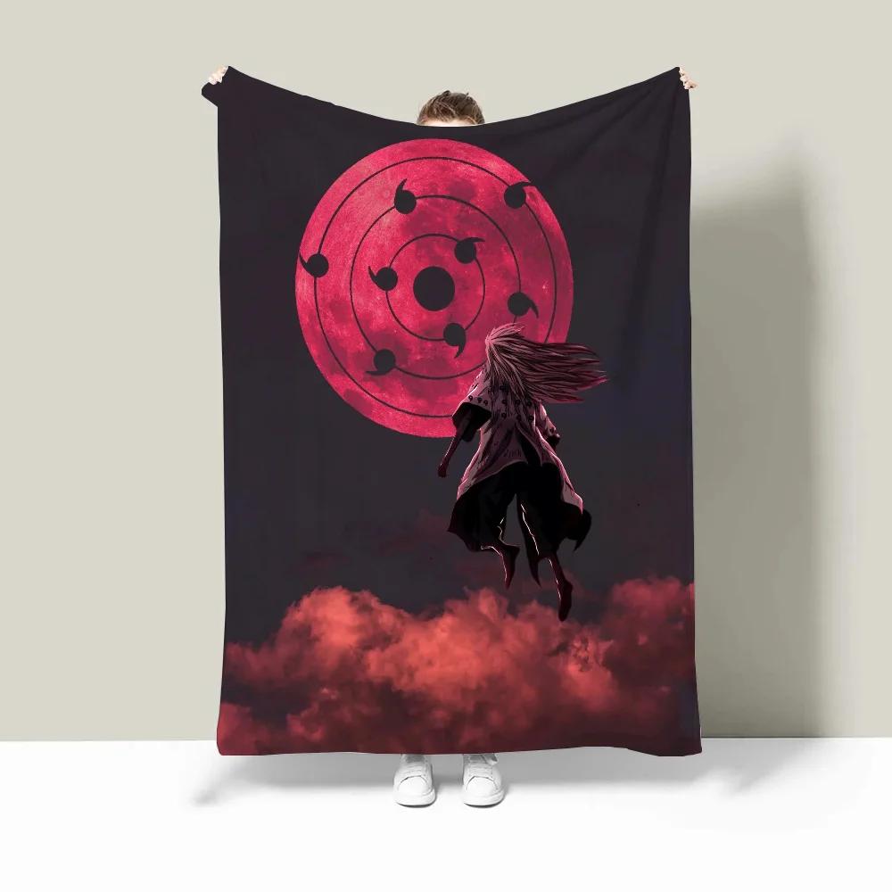 Koc flanelowy Naruto na sofę, zimowy, puszysty, w kratę, luksusowy, dla dorosłych, ręcznik plażowy, dom i dekoracja, pościel z mikrofibry