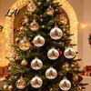 Warm Light Seasonal Ornaments Glowing Clear Christmas Ball Ornament Up Story Decoration with LED Decorative Garland Accents Light Mini Holiday Scene