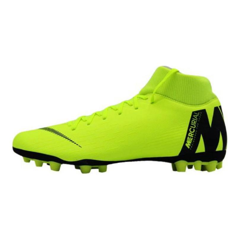 Nike Mercurial Superfly 6 Kunstrasen AG (Gummistollen) Stoßdämpfende Robuste Fußballschuhe Herren Fußballschuhe Grün Schwarz AO8997-701