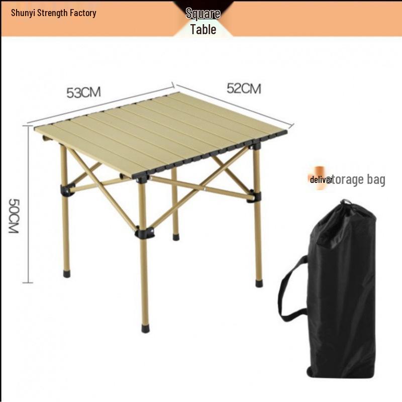 Folding Outdoor Camping Table - Thickened Portable Picnic & BBQ Equipment