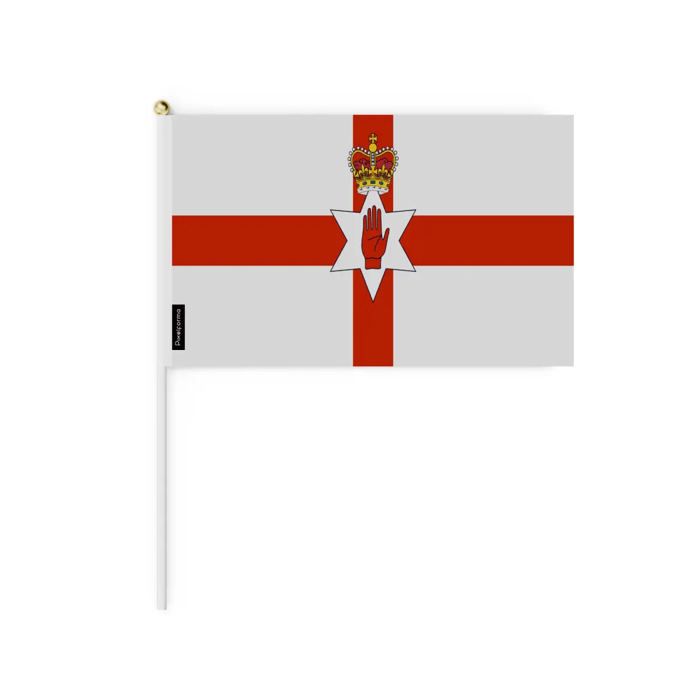 Drapeau - Irlande du Nord - Mini - 30 x 45 cm - Polyester - Recto/verso