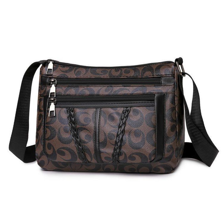 Casual Pu Large Shoulder Bag For Women With Print Style For Daily Use