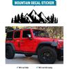 Mountain License Plate Frames- White On Black 3D Mountain Raised, ABS Plastic Car Tag Holder | Includes Rust-Proof Screws, Caps & Free Vinyl Decal