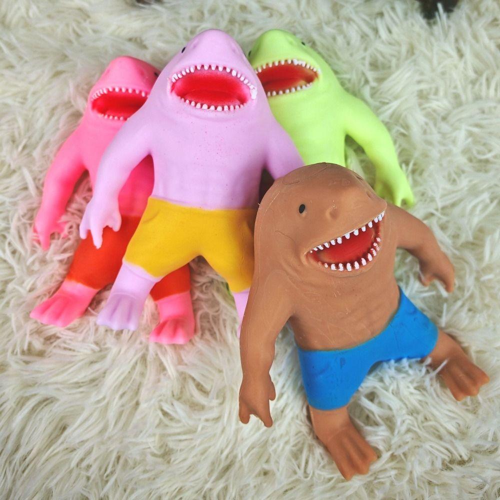 Kneading Shark Squeeze Toy Slow Rebound Sharkman Relax Toys Shark Fidgeting Toys  Practical Jokes