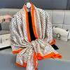 Women 180*90cm Fashion Beautiful Soft Silk Scarves Female Lady Shawl Hijab Wrap Foulard Bandanna Muffler Beach Pareo