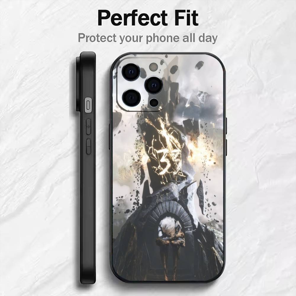 Game 33 C-Clair O-ObscurS Phone Case For iPhone17,16,15,14,13,12 Plus,Max Soft Silicone Black Cover