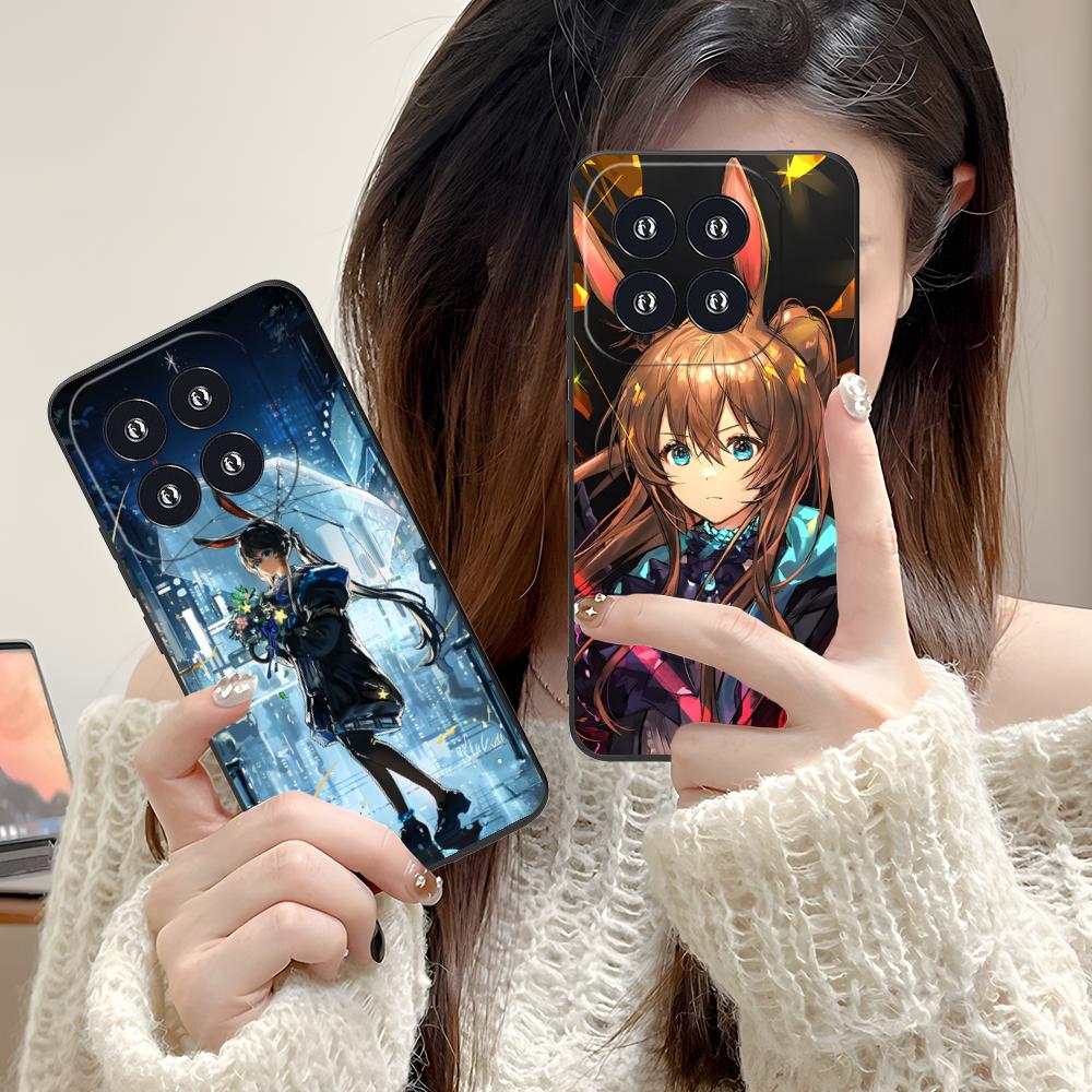 Arknights Amiya Mobile Phone Case for Xiaomi 15 14 13 12 Mi 11 T Ultra Lite Pro S X 5G Colour Printing Protective Luxury Pretty