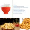 Tigela Balde de Silicone para Pipoca de Micro-ondas DIY Vermelho Máquina de Pipoca com Tampa Prato para Batatas Fritas Frutas Cozinha de Alta Qualidade Ferramentas Fáceis